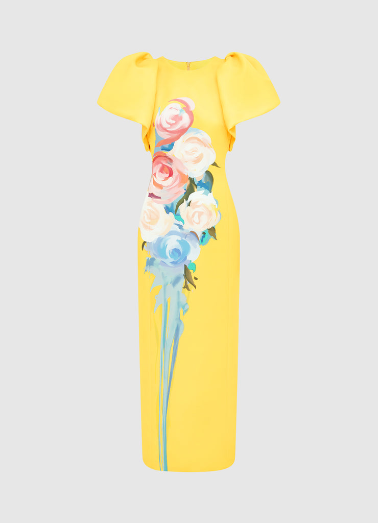 Lucinda Maxi Dress - Bouquet Print | LEO LIN® Official Website