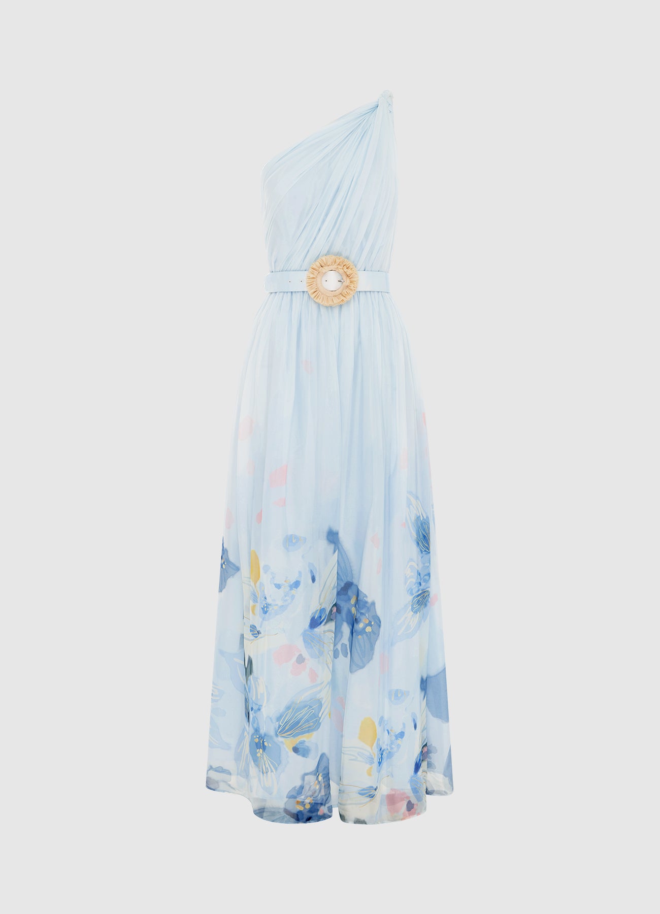 Adriana One Shoulder Maxi Dress - Tranquility Print | LEO LIN® Official ...