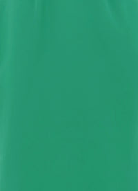 Exclusive Leo Lin Alison Shirt Sleeve Midi Dress in Emerald