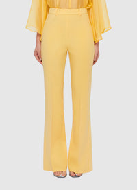 Exclusive Leo Lin Daria Split Pants in Canary