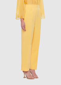 Exclusive Leo Lin Harriet Straight Leg Pants in Canary