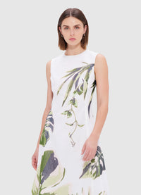 Exclusive Leo Lin Cleo Sleeveless Midi Dress in Botanica Print 