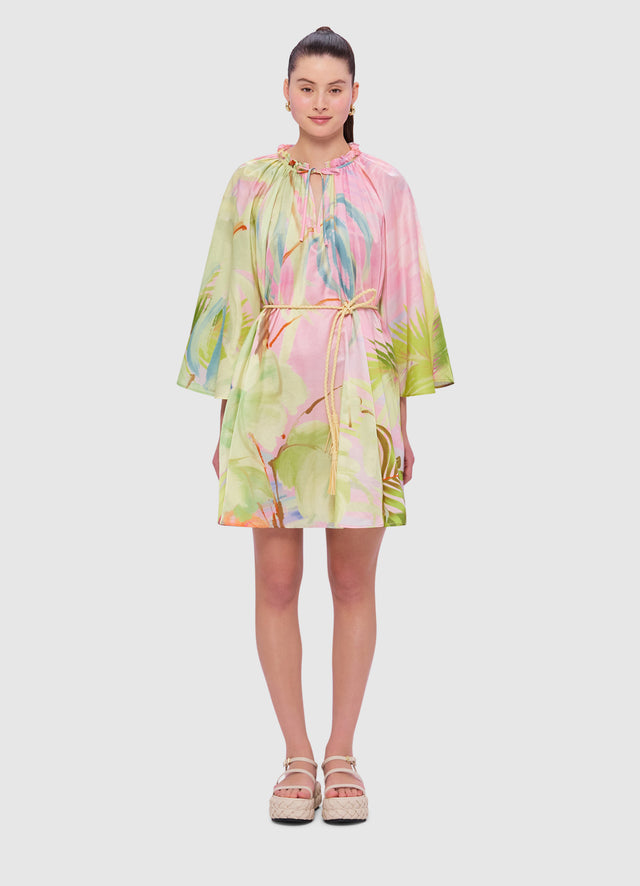 Exclusive Leo Lin Claire Kaftan Mini in Dreamscape Print