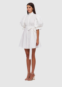 Exclusive Leo Lin Eli Mini Dress in Snow