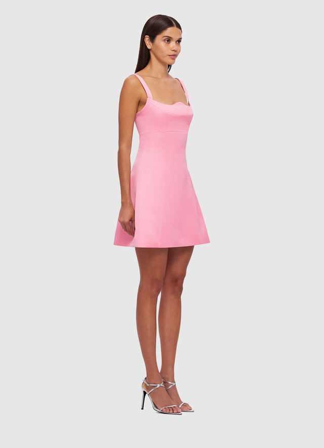 Exclusive Leo Lin Jacinta Mini Dress in Bubblegum