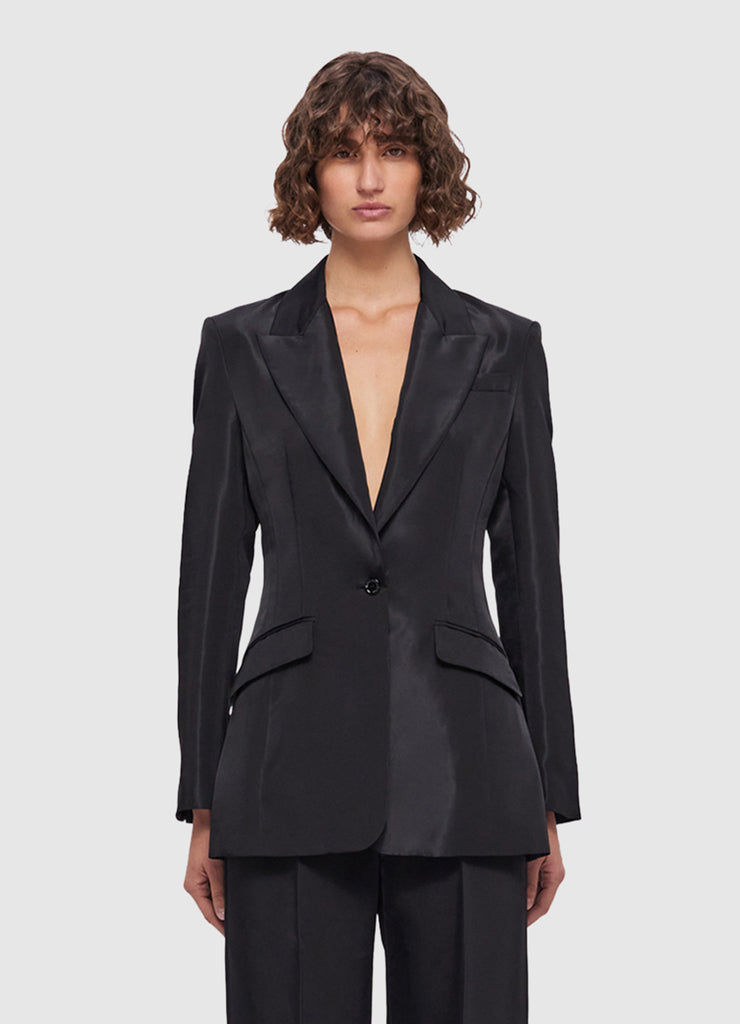 Julianne Fitted Blazer - Ebony | LEO LIN® Official Website