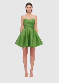 Exclusive Leo Lin Katie Bustier Mini Dress in Tropical