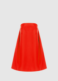 Exclusive Leo Lin Fay Strapless Mini Dress in Fortune Red