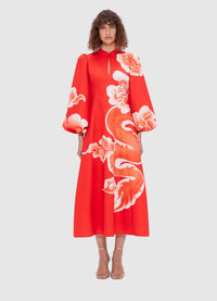 Exclusive Leo Lin Janelle Midi Dress in Imperial Print