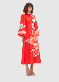 Exclusive Leo Lin Janelle Midi Dress in Imperial Print