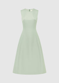 Exclusive Leo Lin Cleo Sleeveless Midi Dress - Sage