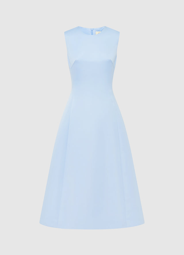 Exclusive Leo Lin Cleo Sleeveless Midi Dress - Sky Blue