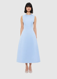 Exclusive Leo Lin Cleo Sleeveless Midi Dress - Sky Blue