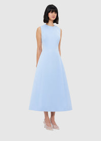 Exclusive Leo Lin Cleo Sleeveless Midi Dress - Sky Blue