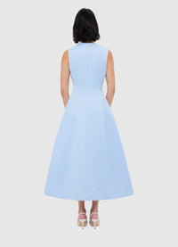 Exclusive Leo Lin Cleo Sleeveless Midi Dress - Sky Blue