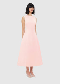 Exclusive Leo Lin Cleo Sleeveless Midi Dress - Soft Pink