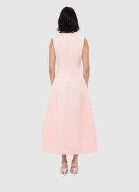 Exclusive Leo Lin Cleo Sleeveless Midi Dress - Soft Pink