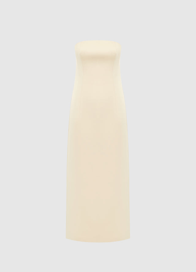 Exclusive Leo Lin Rayna Bustier Maxi Dress - Champagne