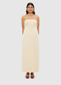 Exclusive Leo Lin Rayna Bustier Maxi Dress - Champagne