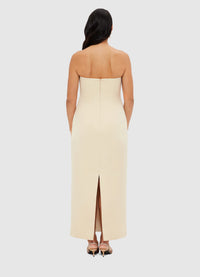 Exclusive Leo Lin Rayna Bustier Maxi Dress - Champagne