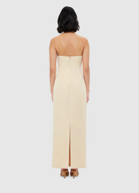 Exclusive Leo Lin Rayna Bustier Maxi Dress - Champagne