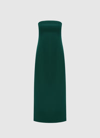 Exclusive Leo Lin Rayna Bustier Maxi Dress - Emerald