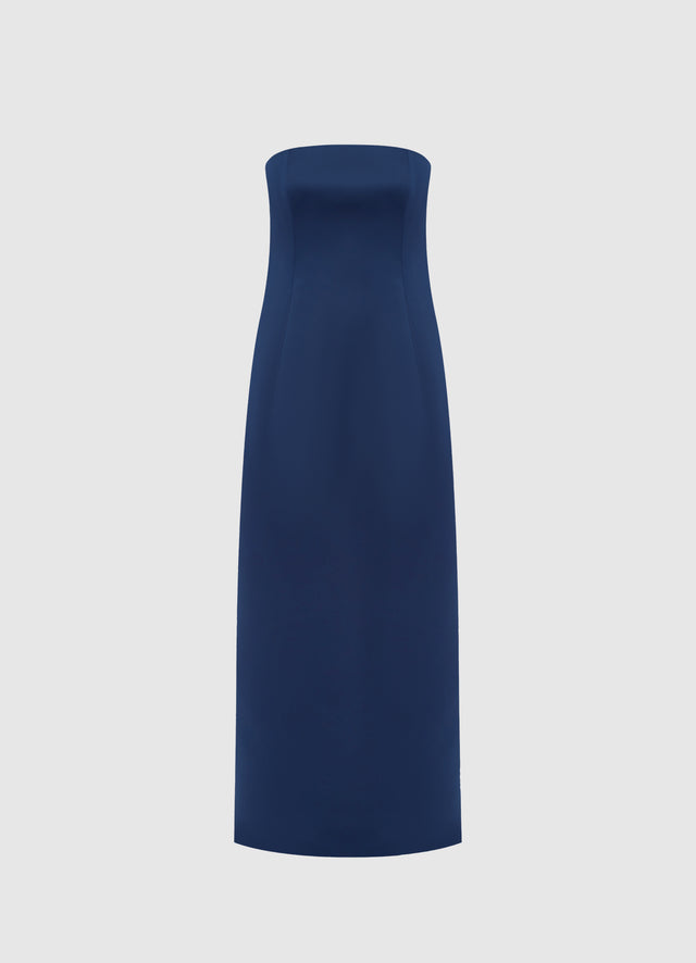 Exclusive Leo Lin Rayna Bustier Maxi Dress - Navy