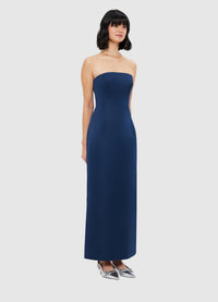 Exclusive Leo Lin Rayna Bustier Maxi Dress - Navy