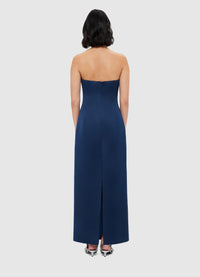 Exclusive Leo Lin Rayna Bustier Maxi Dress - Navy