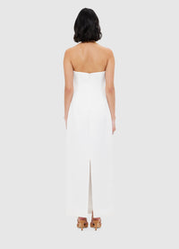 Exclusive Leo Lin Rayna Bustier Maxi Dress - Snow