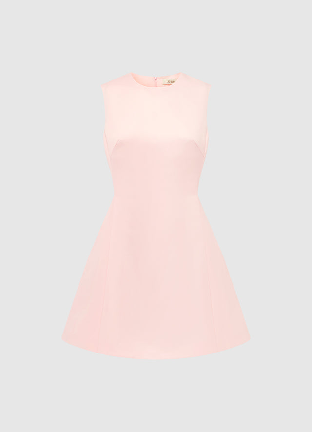 Exclusive Leo Lin Chloe Sleeveless Mini Dress - Soft Pink