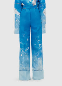 Exclusive Leo Lin Ellis Wide Leg Pants - Aerial Print