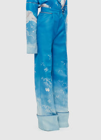 Exclusive Leo Lin Ellis Wide Leg Pants - Aerial Print