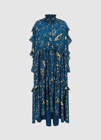 Exclusive Leo Lin Catherine Maxi Dress - Celestial Print