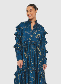 Exclusive Leo Lin Catherine Maxi Dress - Celestial Print