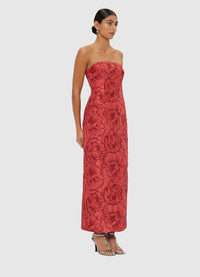 Exclusive Leo Lin Rayna Bustier Maxi Dress - Mulberry