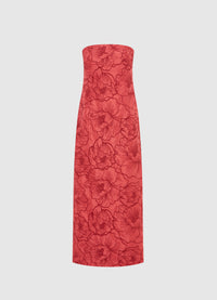 Exclusive Leo Lin Rayna Bustier Maxi Dress - Mulberry