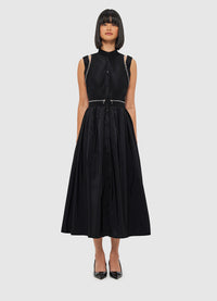 Exclusive Leo Lin Edie Midi Dress - Ebony