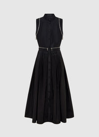 Exclusive Leo Lin Edie Midi Dress - Ebony