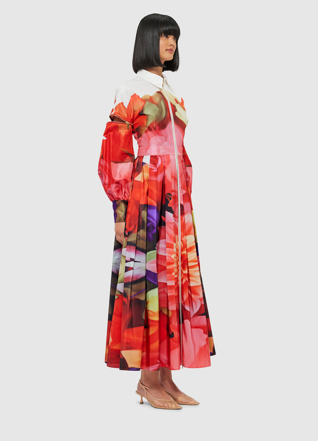 Exclusive Leo Lin Tessa Midi Dress - Kaleidoscope Print