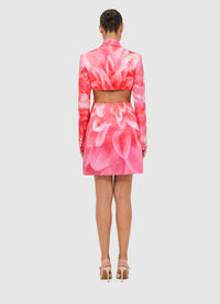 Exclusive Leo Lin Eliza Cut Out Mini Dress - Prism Print