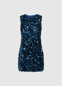 Exclusive Leo Lin Talia Sequin Mini dress - Midnight Blue