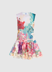 Exclusive Leo Lin Petra Mini Dress - Jardin Print