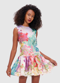 Exclusive Leo Lin Petra Mini Dress - Jardin Print
