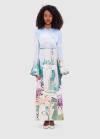 Exclusive Leo Lin Francesca Maxi Dress - Jardin Print