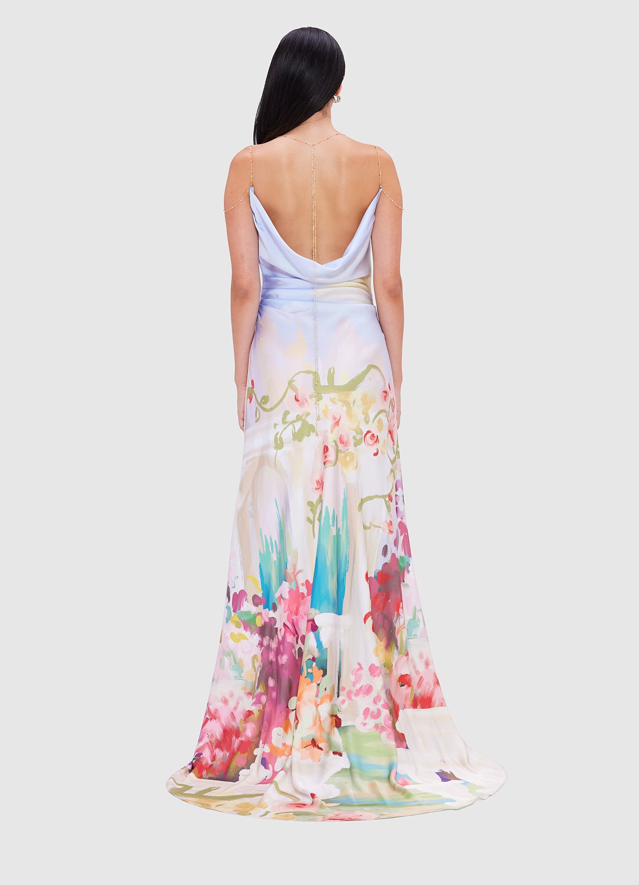 Imogen Gown - Jardin Print | LEO LIN® Official Website