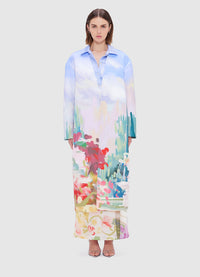 Exclusive Leo Lin Zina Cocoon Coat - Jardin Print