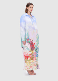 Exclusive Leo Lin Zina Cocoon Coat - Jardin Print