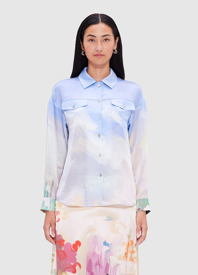 Exclusive Leo Lin Mariella Blouse - Jardin Print