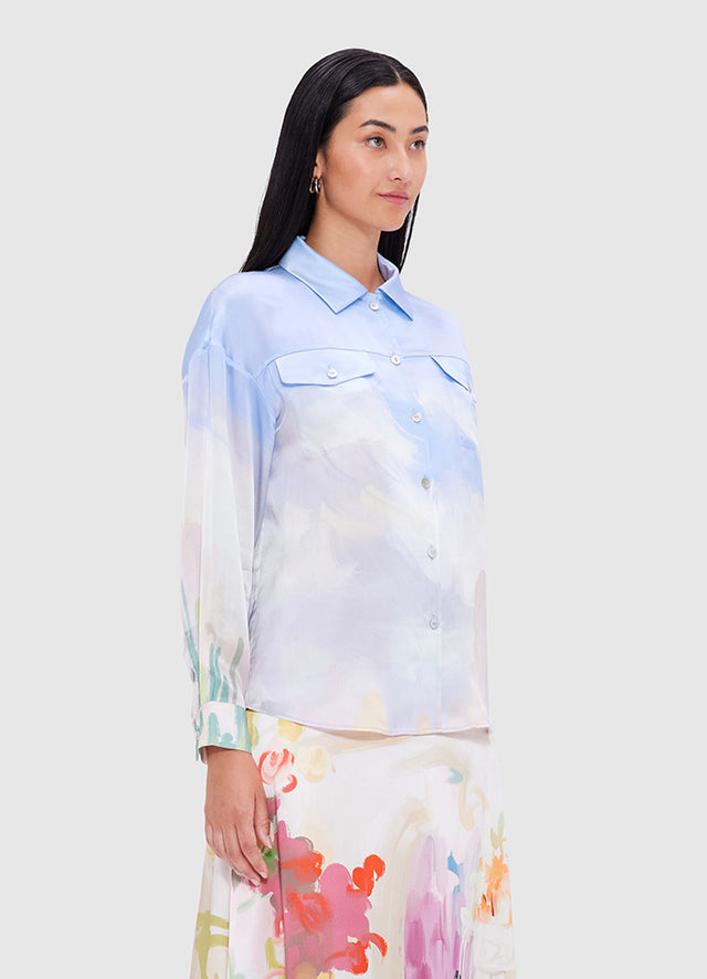 Exclusive Leo Lin Mariella Blouse - Jardin Print